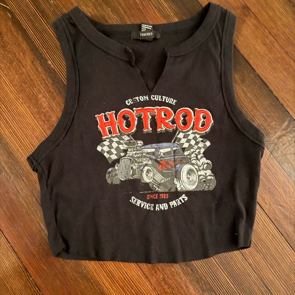 Black Hotrod Tank Top
